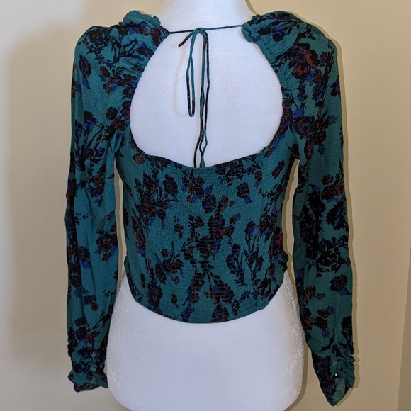 Free People Hilary Print Floral Top - Picture 6 of 7